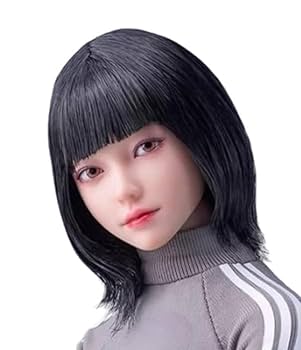 Amazon | 1/6 女性アクションフィギュア用ヘッド 眼球可動
